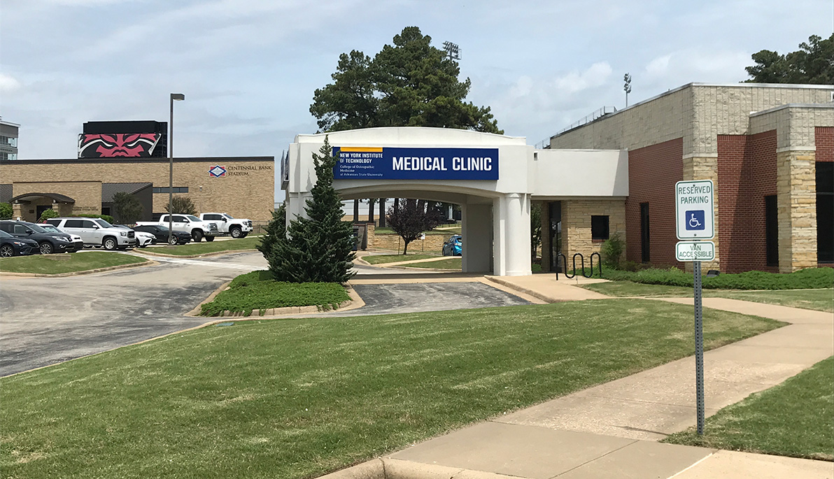Exterior of the medical clinic