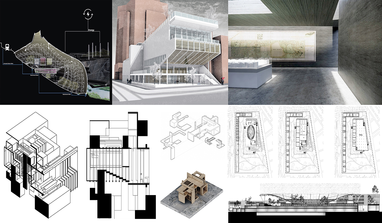 Selection of School of Architecture and Design student work