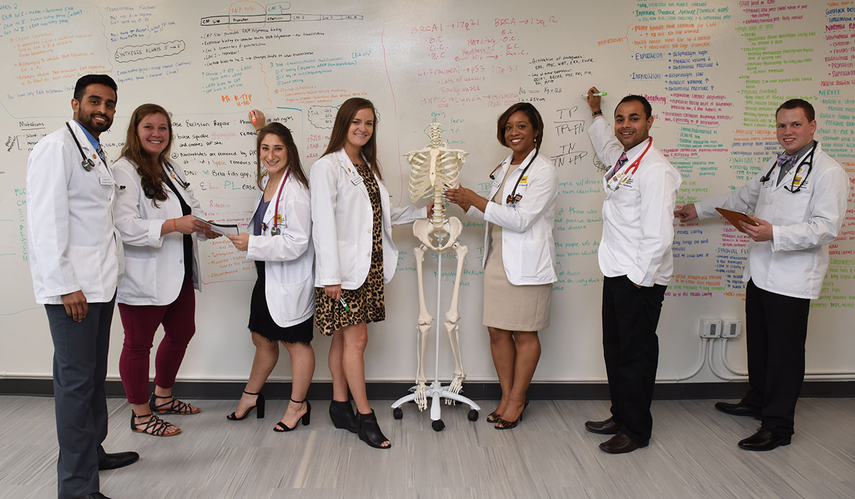 student doctors at NYITCOM at A-State