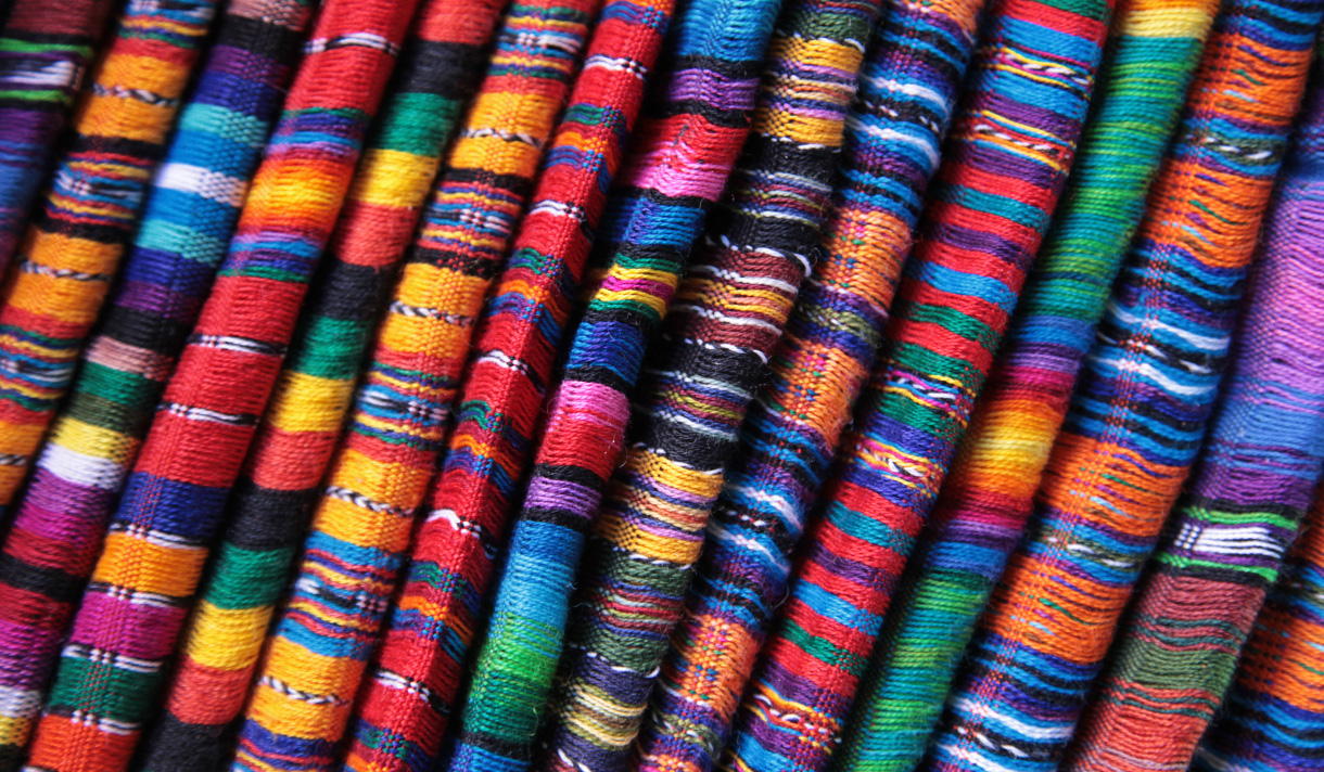 Colorful array of various threads