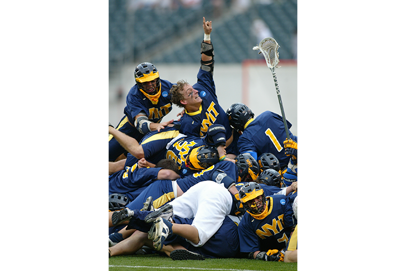 <strong>Lacrosse Coaches Recall NYIT's Winning Seasons</strong> From 1997 to 2008, the NYIT men's lacrosse team won the NCAA Division II championship four times.