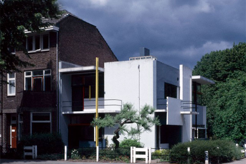 <strong>Designing Woman</strong> Johanna (Han) Schroder [1918-1992], the founder and intellectual force behind NYIT's interior design program, grew up in the Rietveld Schroder House (pictured) in Utrecht, the Netherlands. Her childhood home shaped her ideas about design and architecture. In 1924, when the Modernist house was built on the fringe of a grass field, it was a model for the active lifestyle desired by Schroder's mother, Truus, who collaborated on the bilevel structure with architect Gerrit Rietveld, a member of the artistic movement De Stijl (Dutch for "The Style").