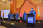 NYIT-Abu Dhabi officials, President Edward Guiliano, Ph.D., and the Honorable Barbara A. Leaf, US Ambassador to the UAE.