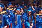 Graduates take their seats at NYIT-Vancouver’s graduation ceremony.