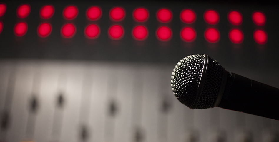 Microphone and mixing board