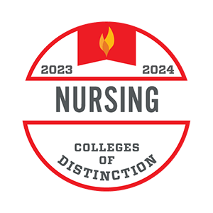 Colleges of Distinction Logo – Nursing, 2021–2022