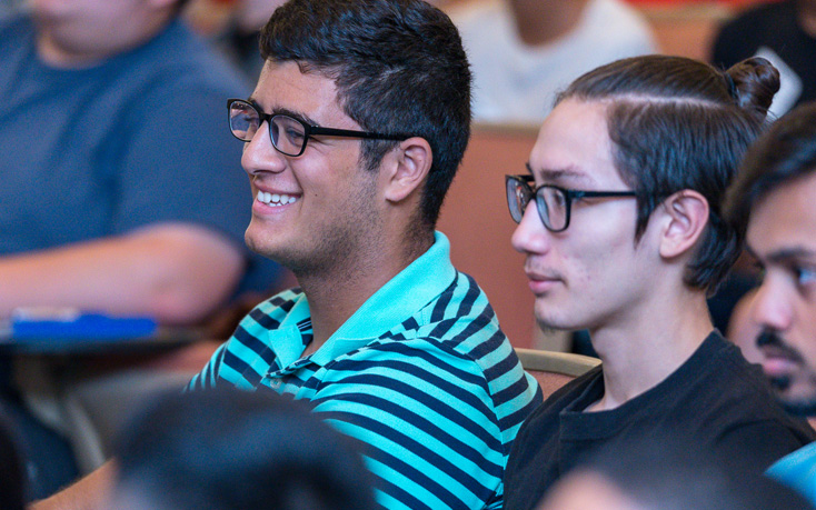 Two NYIT International Students Smiling