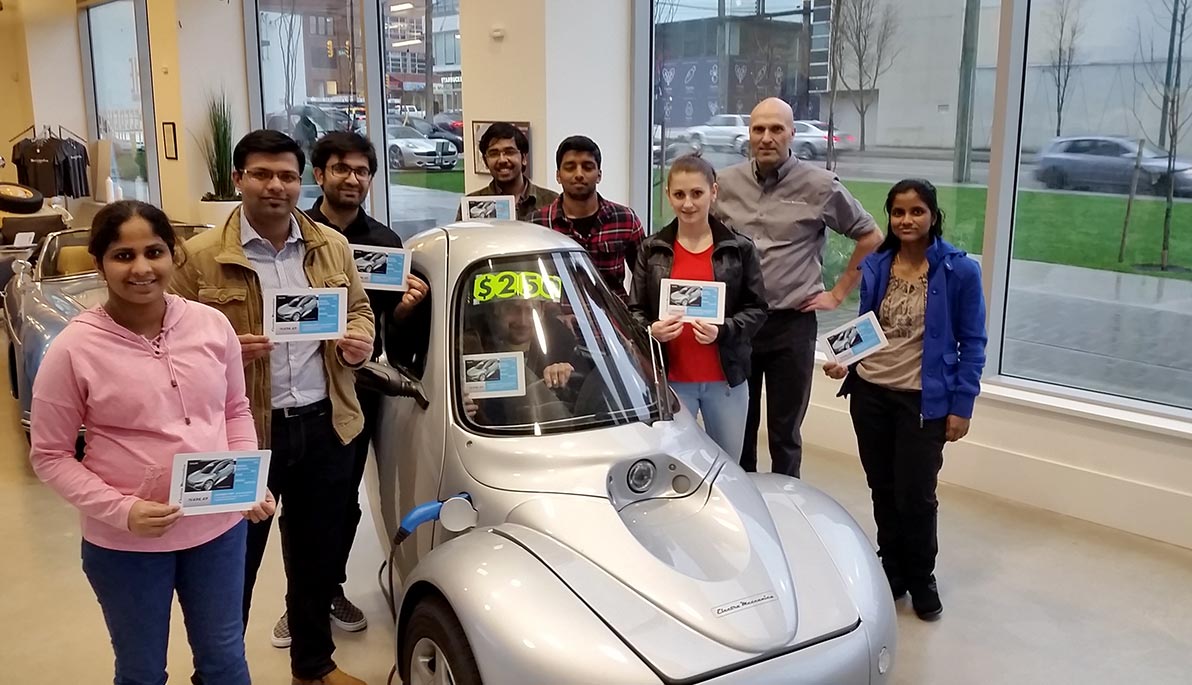 Students Visit Electric Car Startup in Vancouver