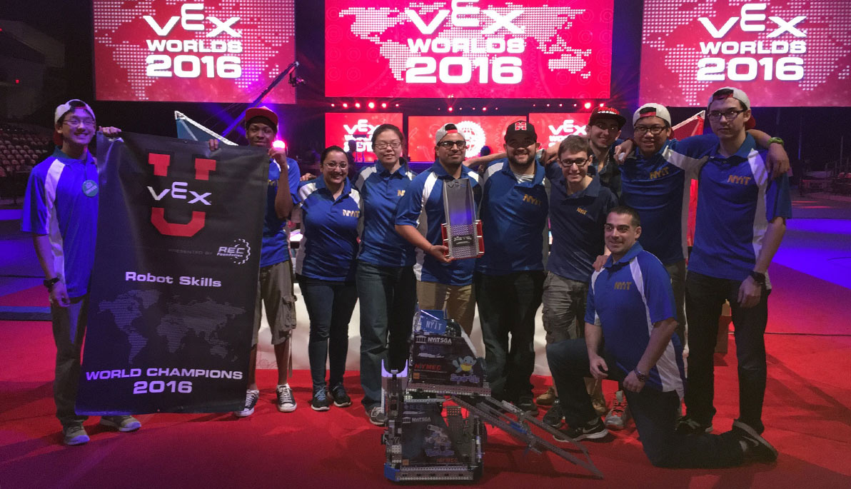 NYIT Student champions at VEX robotics competition