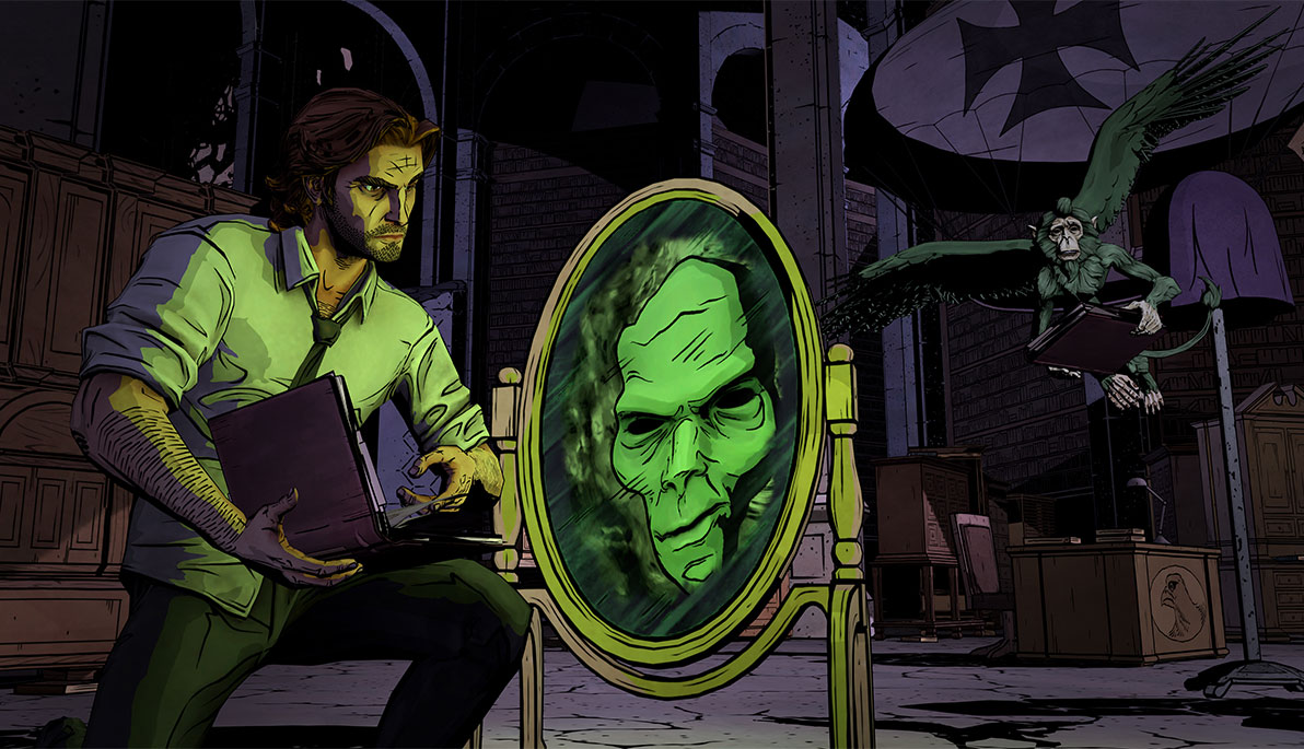 Screenshot of the video game The Wolf Among Us.