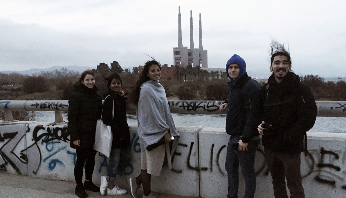 NYIT architecture students in Barcelona.