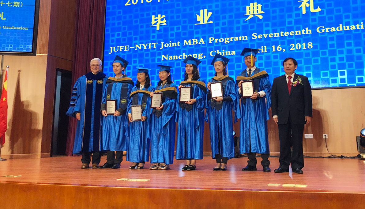 NYIT Honors JUFE M.B.A. Graduates and 20-Year Partnership