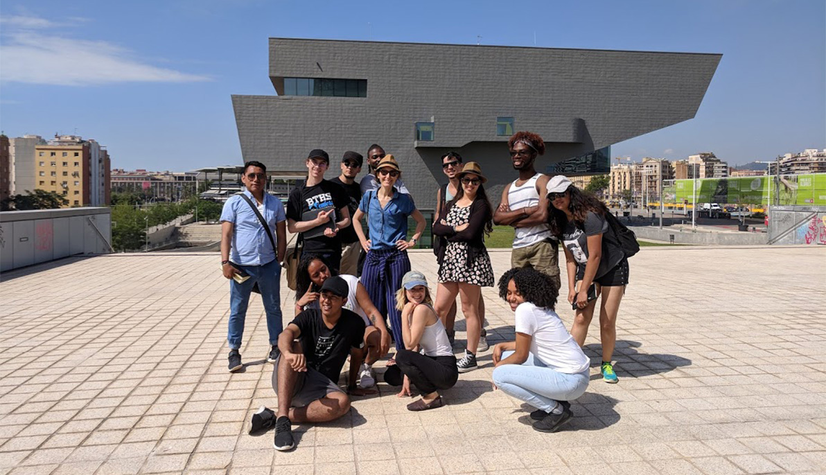 NYIT architecture students in Spain.