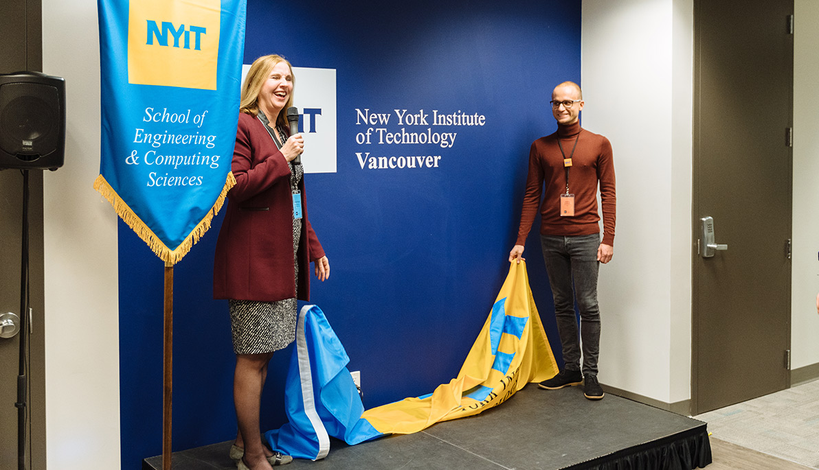 NYIT-Vancouver Campus Dean Irene Young at the grand opening.