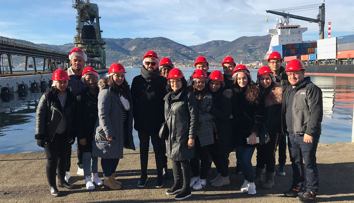 NYIT students at La Spezia power plant in Italy.