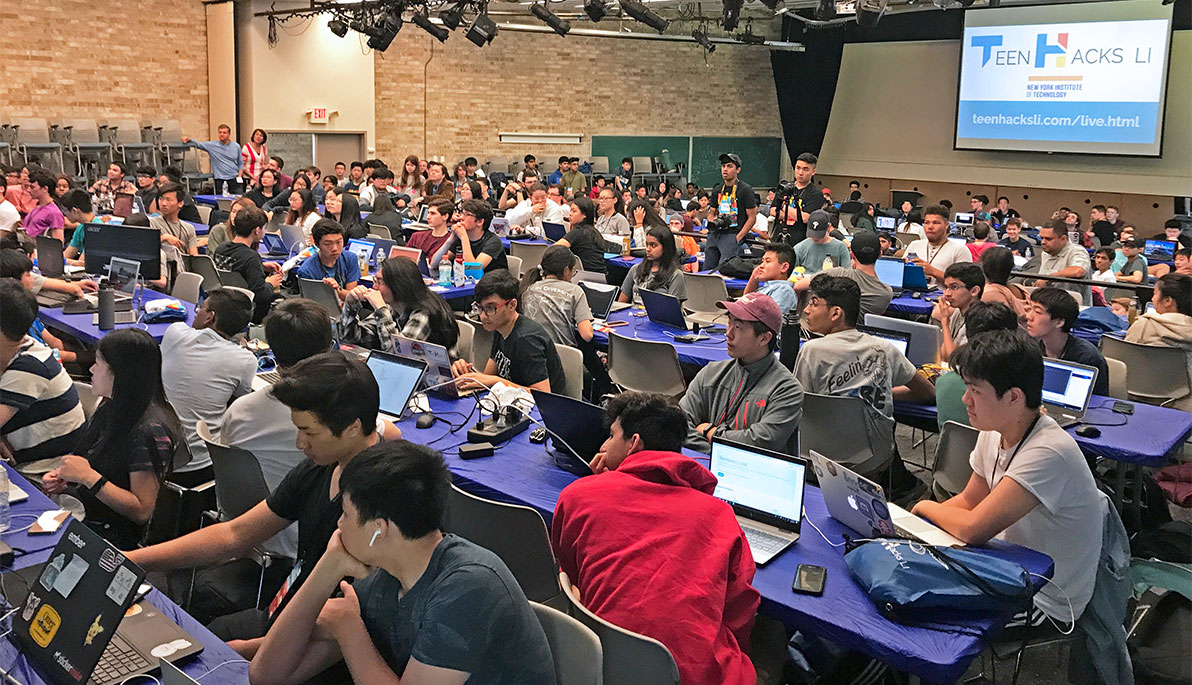 Hack to School: Students Showcase Coding Skills at NYIT-Long Island Hackathon