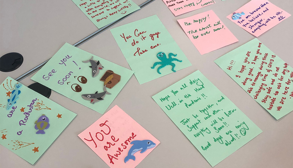 Students Send Joyful Messages to Seniors