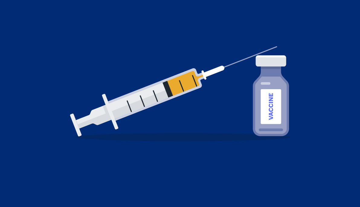 Illustration of a syringe and vial