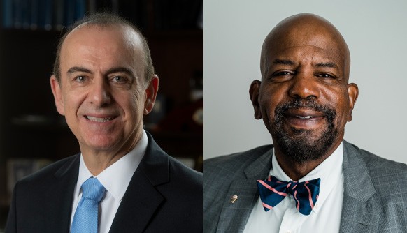 Split photo of Kyriacos Athanasiou and Cato Laurencin