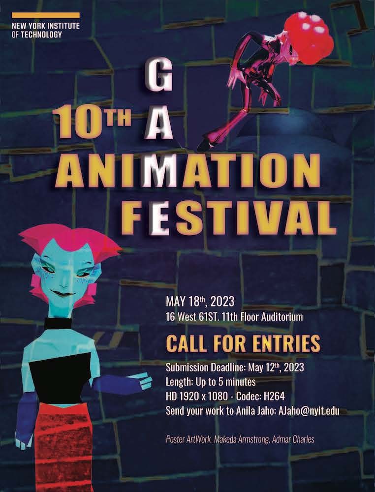 10th Annual Animation and Game Festival Poster