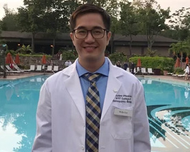 NYITCOM student Willis Lin spearheaded efforts to provide supplies to local healthcare facilities and hospitals. Photo credit: Serenilite.com