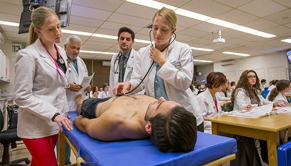 NYIT doctor with stethoscope
