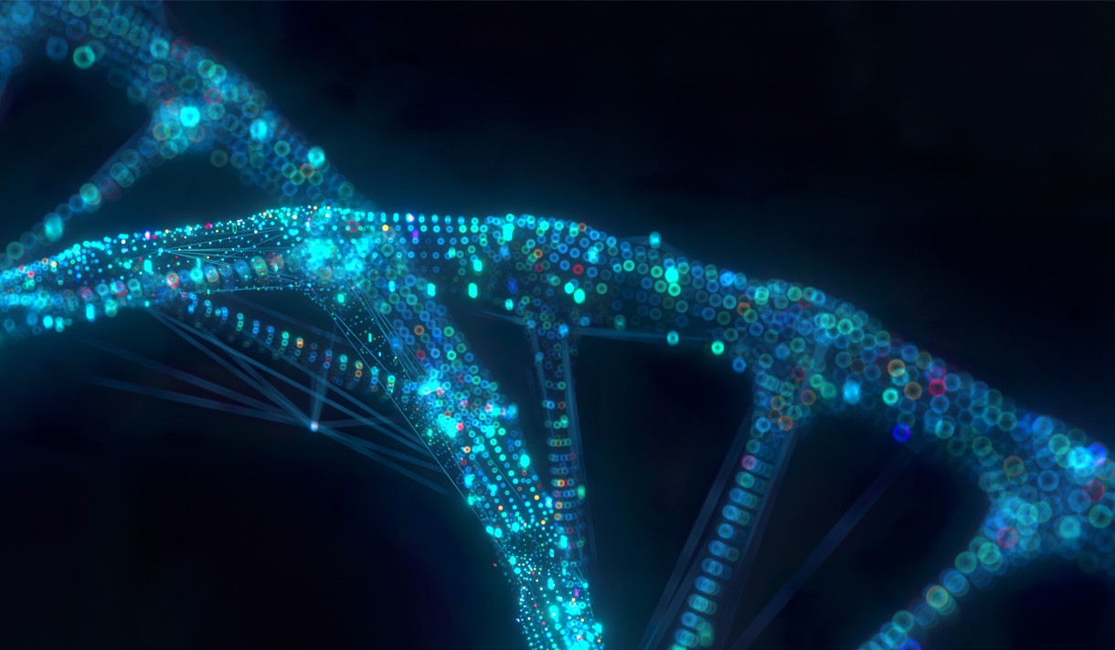 Digital Data DNA Graphic 