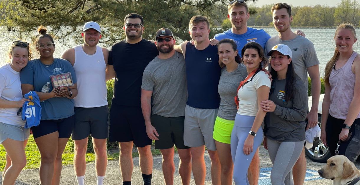 NYITCOM at A-State students participating in the inaugural Fit Physicians 5K during the 2022 Big Give