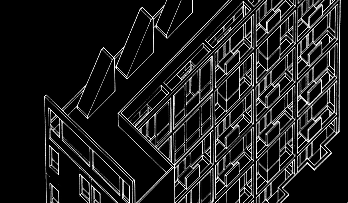 Black and white graphic for Dwelling in the City