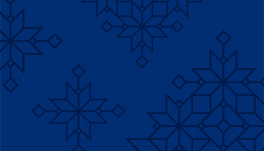 Black snowflakes on a dark blue background