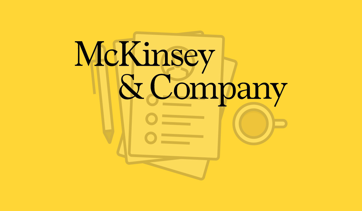 McKinsey & Company on a yellow background