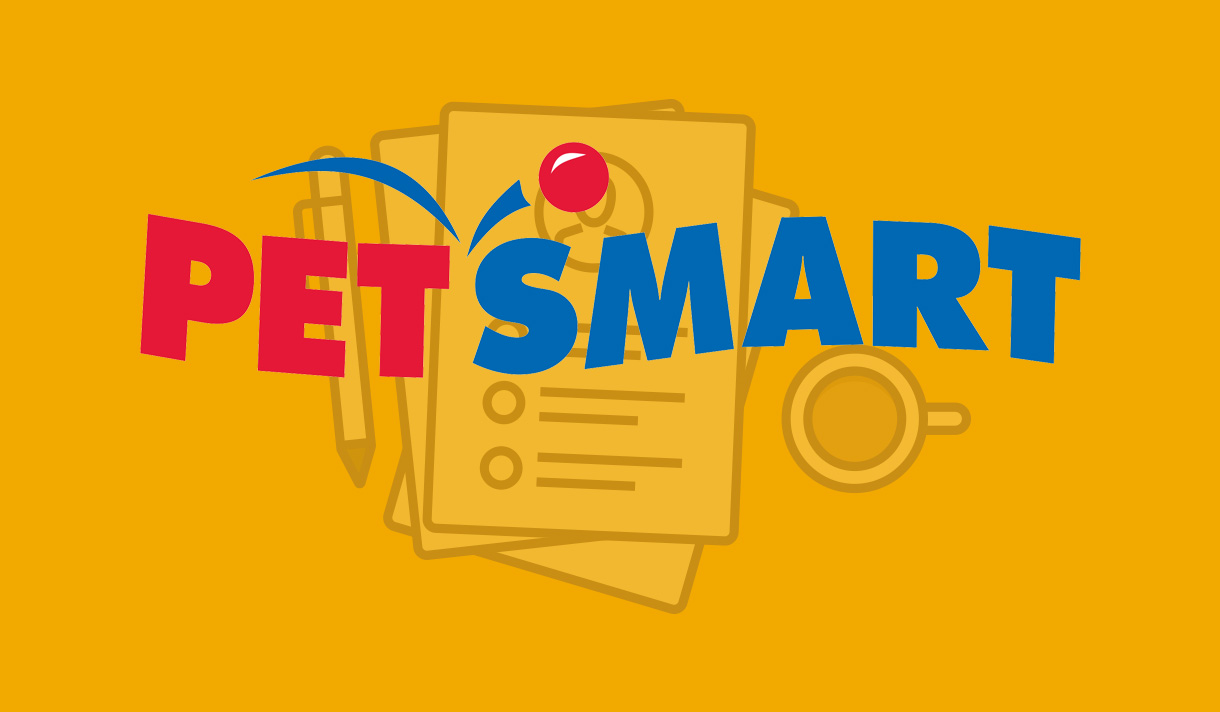 Petsmart logo on a yellow background