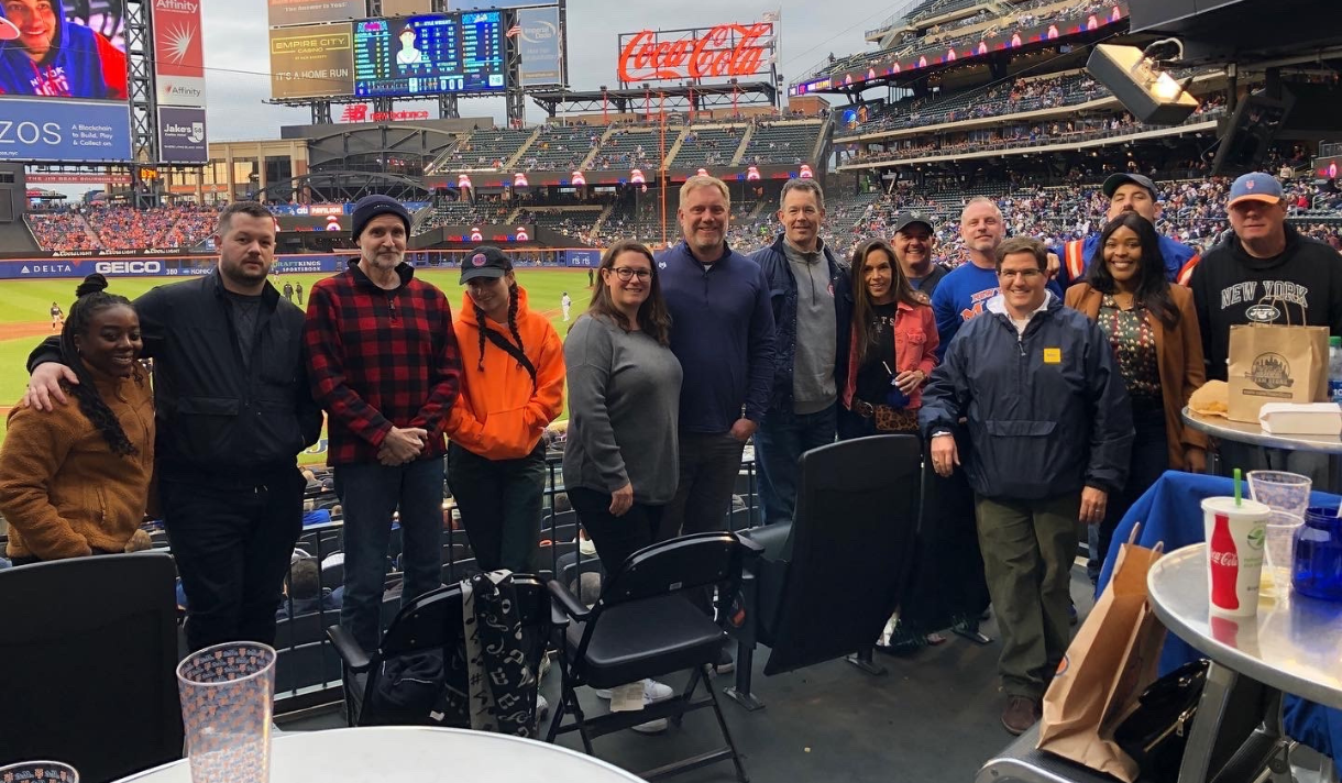 Alumni and friends at the 2022 New York Tech Night at Citi field