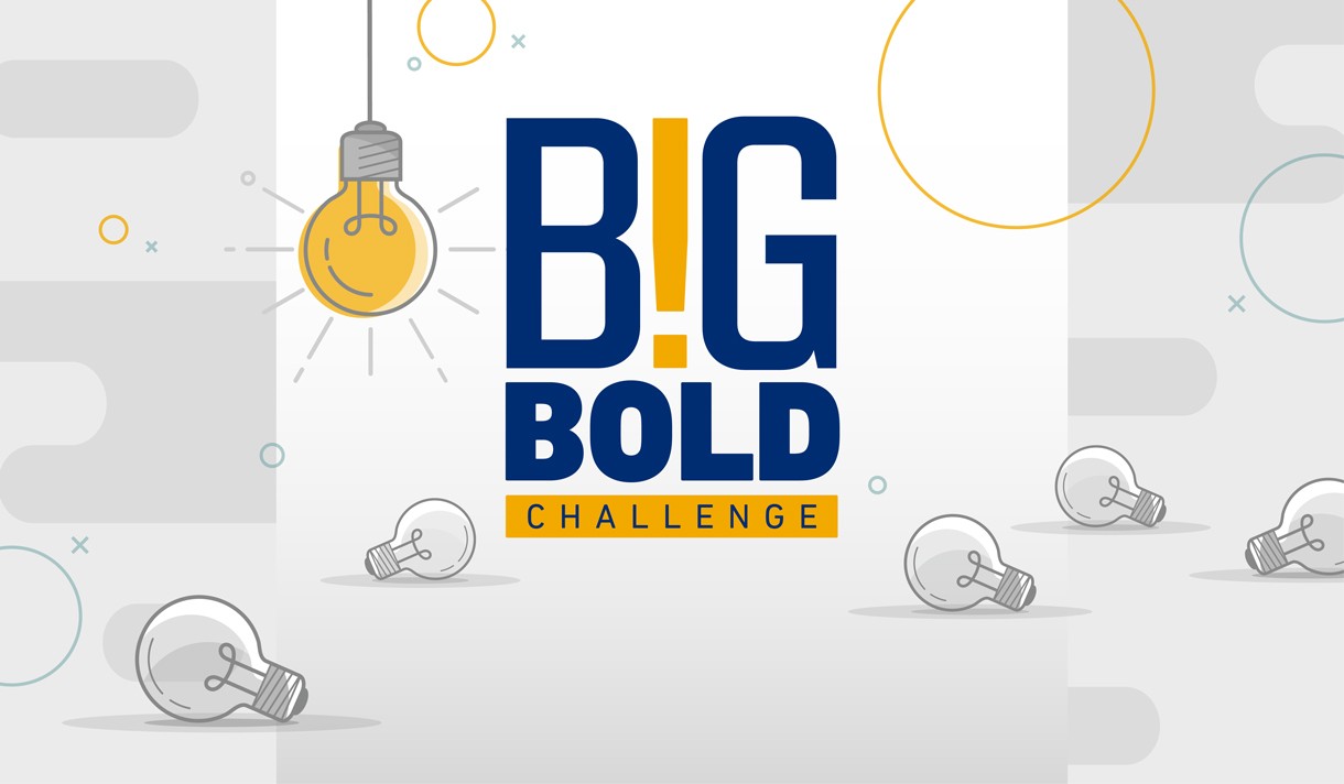Big Bold Challenge branding with lightbulbs