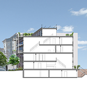  Herkimer Street Brooklyn, Campani and Schwarting Architects, Section