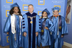 NYIT student marshals and President Guiliano