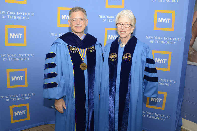 Honorary degree recipient Christine K. Cassel, M.D., and President Guiliano