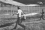 <strong>Throwback Thursday</strong> This photo dates to 1973 and was originally published in <em>The Campus Slate</em> student newspaper as part of a story about clubs and activities at NYIT. The photo shows members of NYIT's former Aerospace Club. In the spring 1973 semester, they engineered a glider and successfully flew it on the Old Westbury campus.