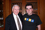 <strong>Interview of a Lifetime: the Student and the Sportscaster</strong> John Santamaria (B.F.A. '13, M.A. '14) interviewed Bob Wolff in 2011, a moment he'll never forget. "I came to NYIT to study communication arts and pursue my dream of becoming a sports broadcaster," said Santamaria. "I was able to meet many interesting people, such as Wolff, and learn things about the media that prepared me for my current position as a production assistant at Major League Baseball and CBS Sports Network. I'm also the public address announcer at the Bears' home games throughout the year."