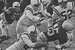 <strong>Club Football Was No. 1 in Defense</strong> On Oct. 27, 1970, <em>The Campus Slate</em> reported on the victories of NYIT's club football team. The headline read: "Bears Bombard Connecticut to Continue Streak." The Bears had just won their fourth game in a row against the University of Connecticut at Stamford. At the same time, NYIT's team was ranked the No. 1 club football team for defensive play in the United States.