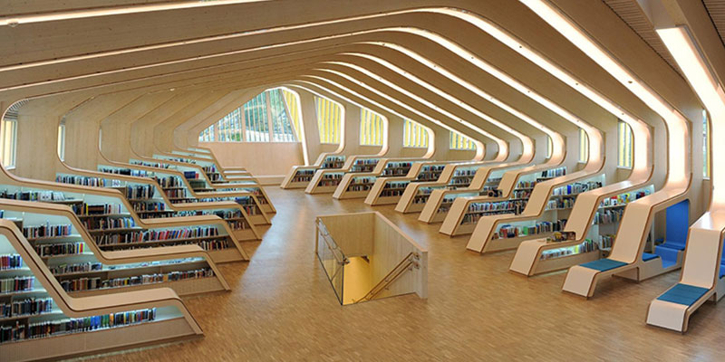The existing condition of the Vennesla Library and Culture house in Norway.