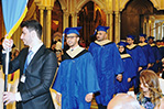 NYIT-Abu Dhabi graduates enter the ceremony.