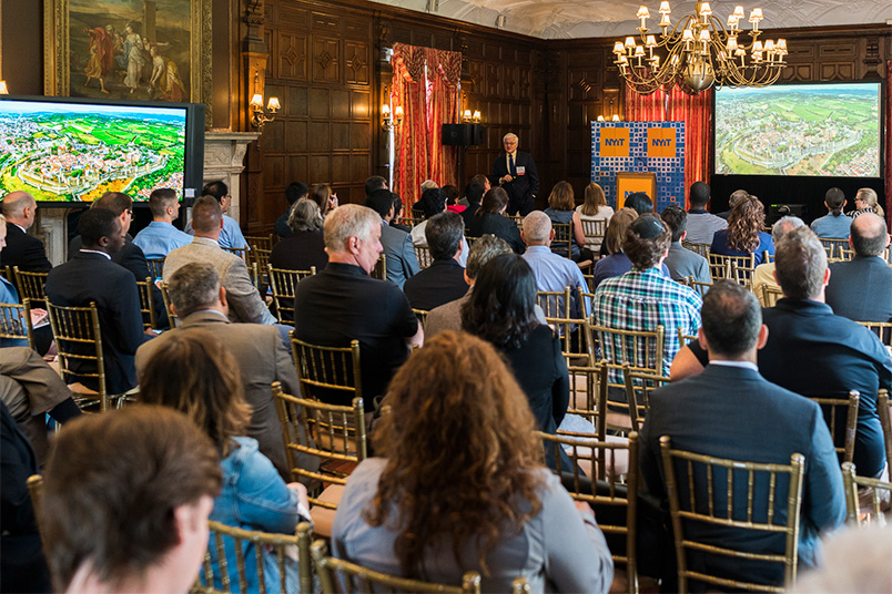 Nearly 100 people attended NYIT’s 2017 annual energy conference, “Energy and Ecology: Protecting Fragile Resources.”