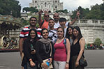 Some of the students pose for a picture at Montmartre.