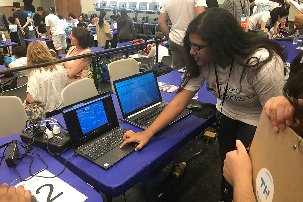 Scenes from the TeenHacks LI hackathon at New York Institute of Technology, May 25 – 26, 2019.