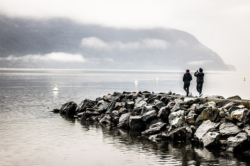 The view at Porteau Cove, BC. “It’s a pretty stop on the way to Whistler,” Cabiladas said.