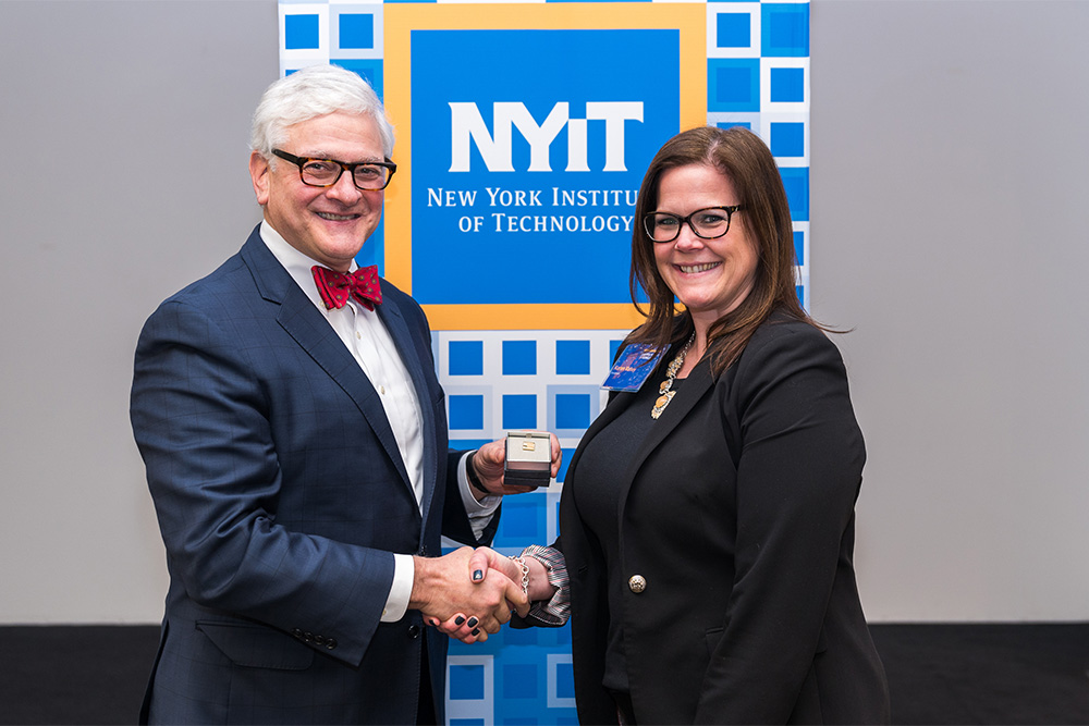 5 Years of Service: Karen Vahey, featuring Hank Foley, Ph.D., president of New York Institute of Technology