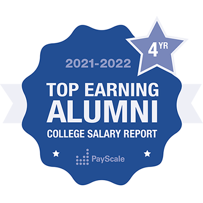 Badge: PayScale Tome Earning Alumni 2020 - 2021