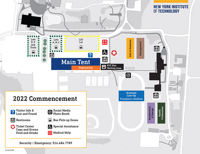 Commencement Site Map