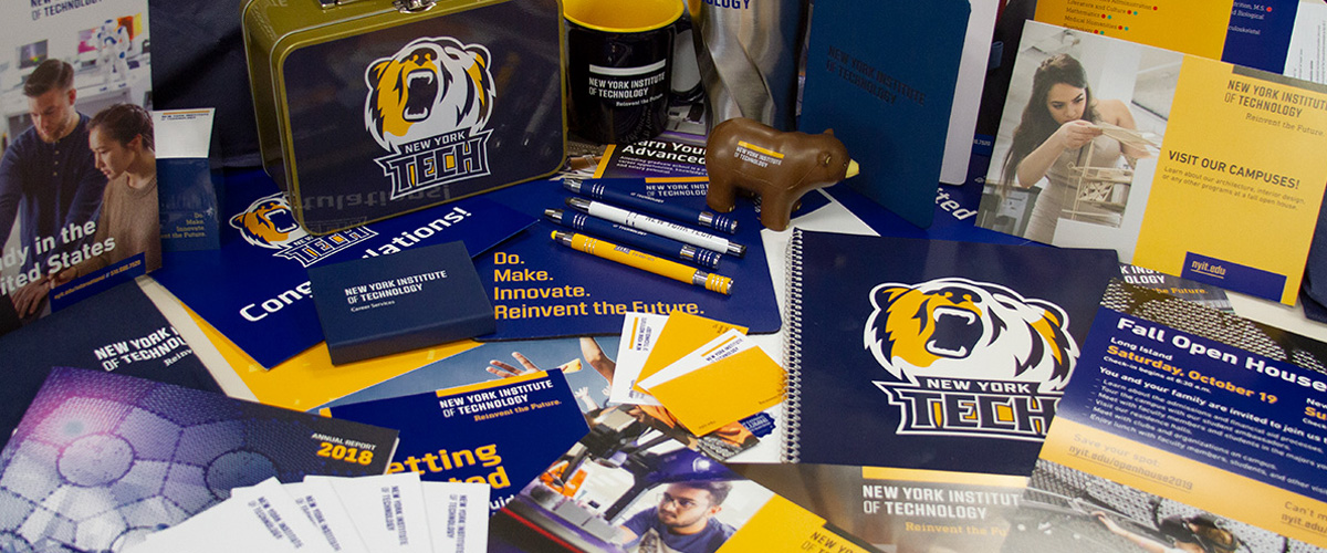 Branded materials with new logo